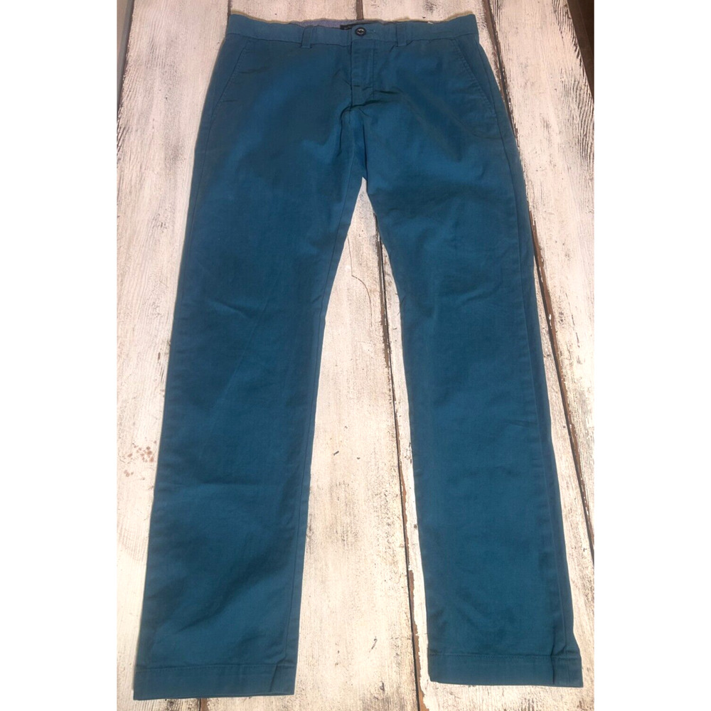 Men's Banana Republic Pants, Fulton Skinny Chino, Size 32x32, Baltic Blue